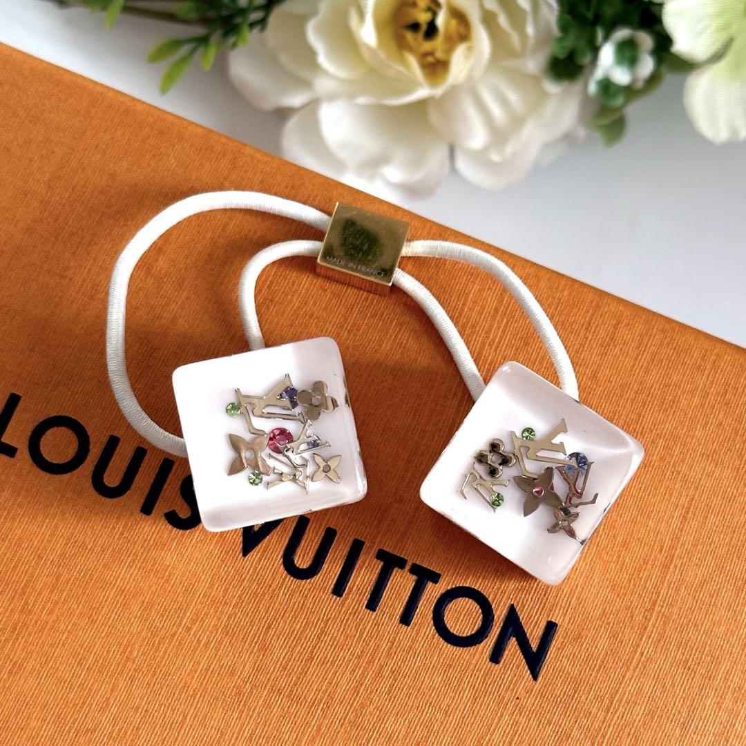 【極美品】Louis Vuitton ヘアゴム ホワイト ヘアアクセサリー