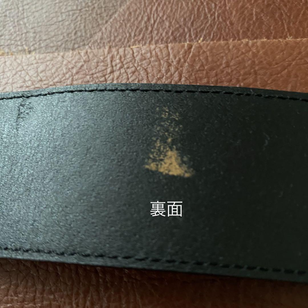 【美品】A.P.C.（アーペーセー）/ベルト合皮ベルトブラックムジダブルリング