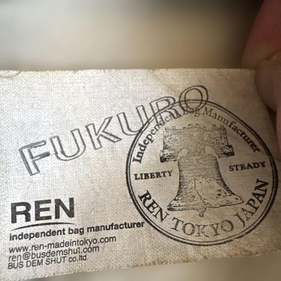 REN 黒 レザー トートバッグ