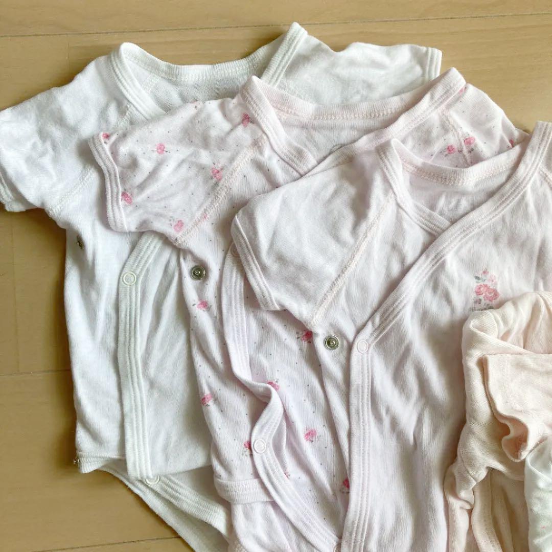 プチバトー 肌着3枚組 HM肌着2枚 セット ロンパース 春夏新作 ロンパース プチバトー 肌着3枚組 HM肌着2枚 セット ロンパース 春夏新作 ロンパース