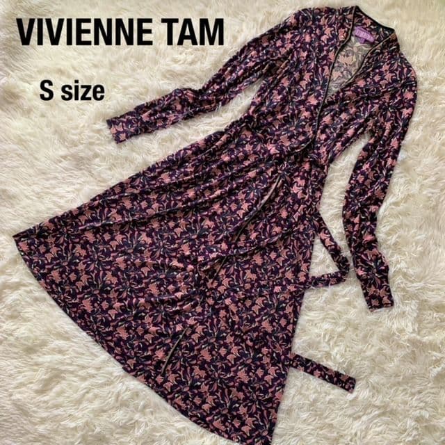 品数豊富! 【希少】ヴィヴィアンタム シルク100% ワンピース ロング