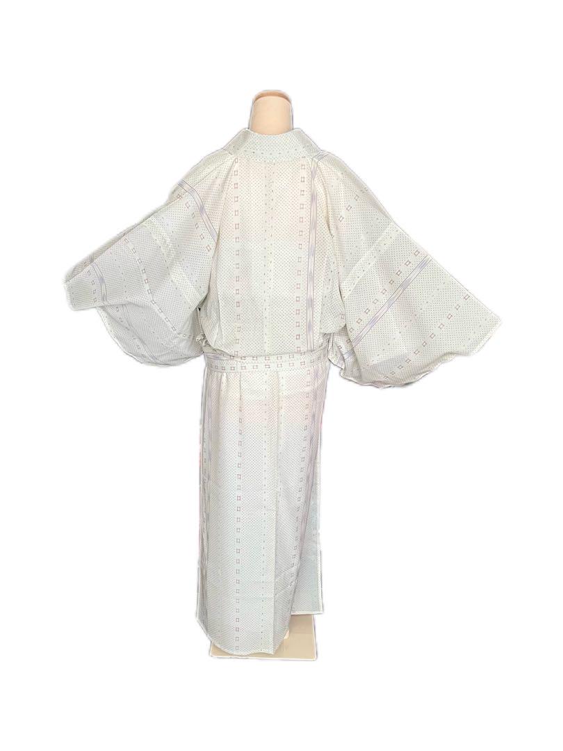 二分式着物　洗える着物　夏着物　絽　未使用　タグ付き　美品