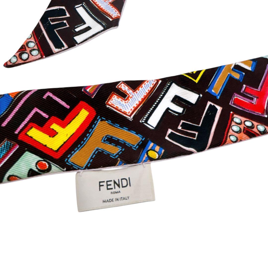 FENDI フェンディ バンドー FFズッカ柄 シルク FENDI フェンディ バンドー FFズッカ柄 シルク - メルカリ
