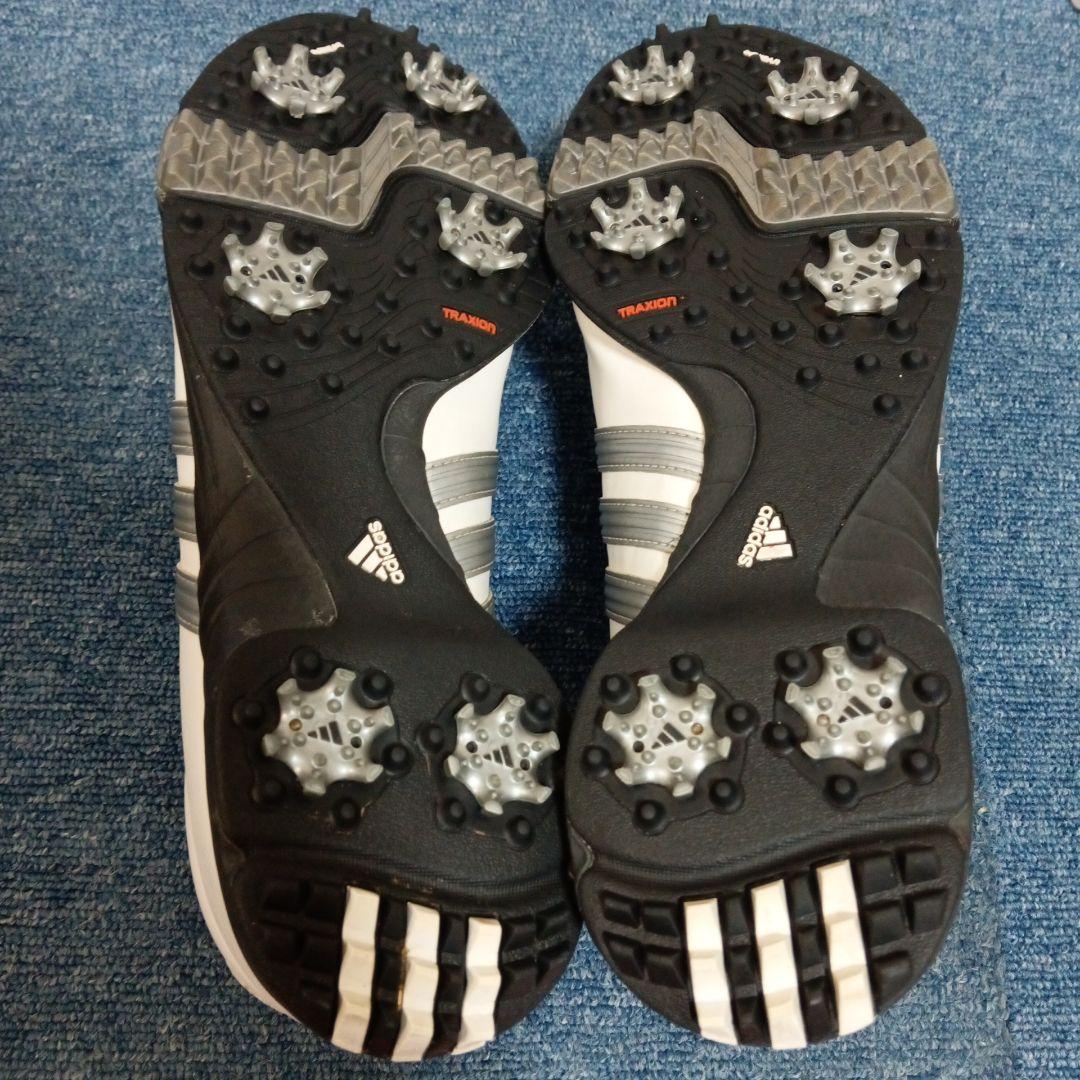 【美品】adidas ゴルフシューズ 10 US Traxion ホワイト 美品】adidas ゴルフシューズ 10 US Traxion ホワイト - メルカリ