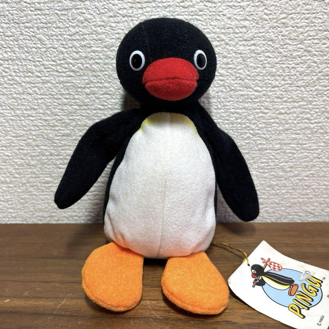 Ｓｅｋｉｇｕｃｈｉ セキグチ ＰＩＮＧＵ ピングー ぬいぐるみ Sekiguchi PINGU 大きめ ピングー 魚 風呂敷 ぬいぐるみ - メルカリ