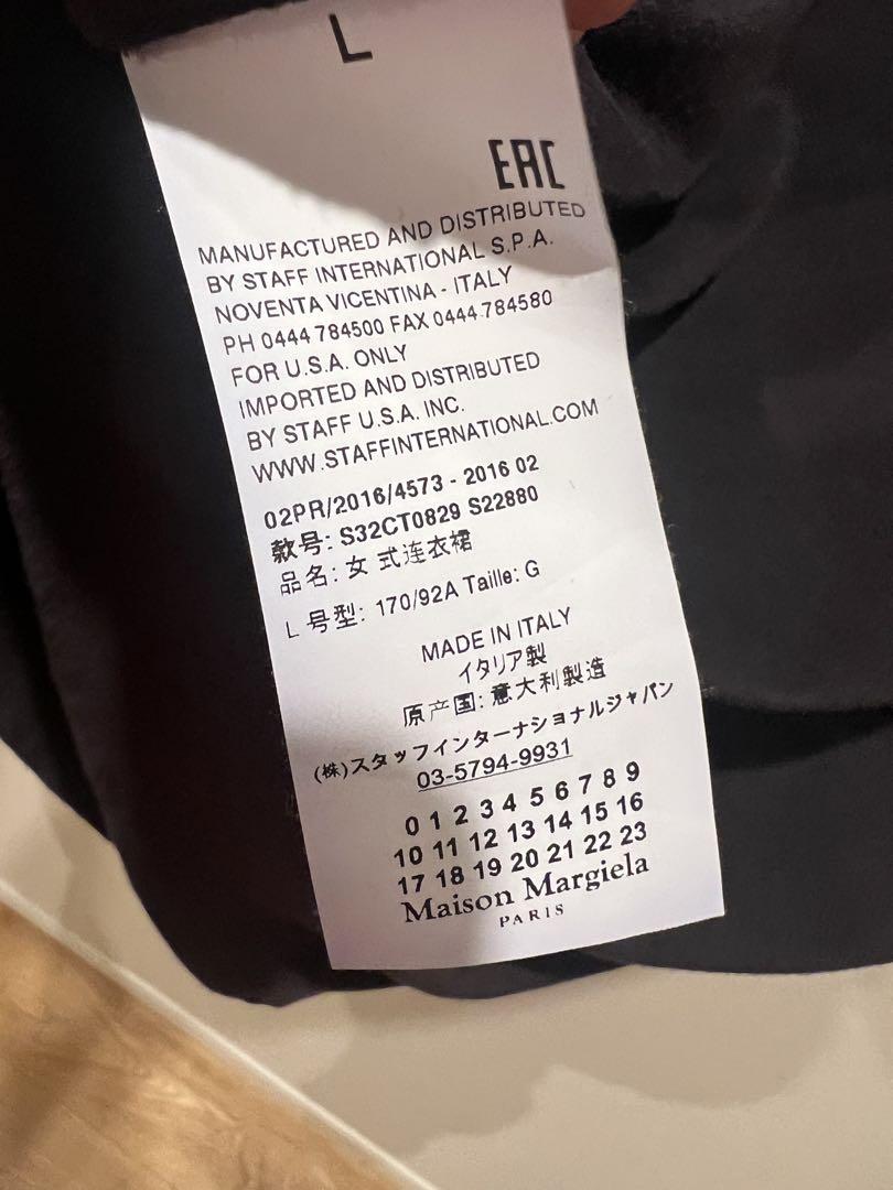 MM6 ノースリーブワンピース L ブラック 16A/W - メルカリ