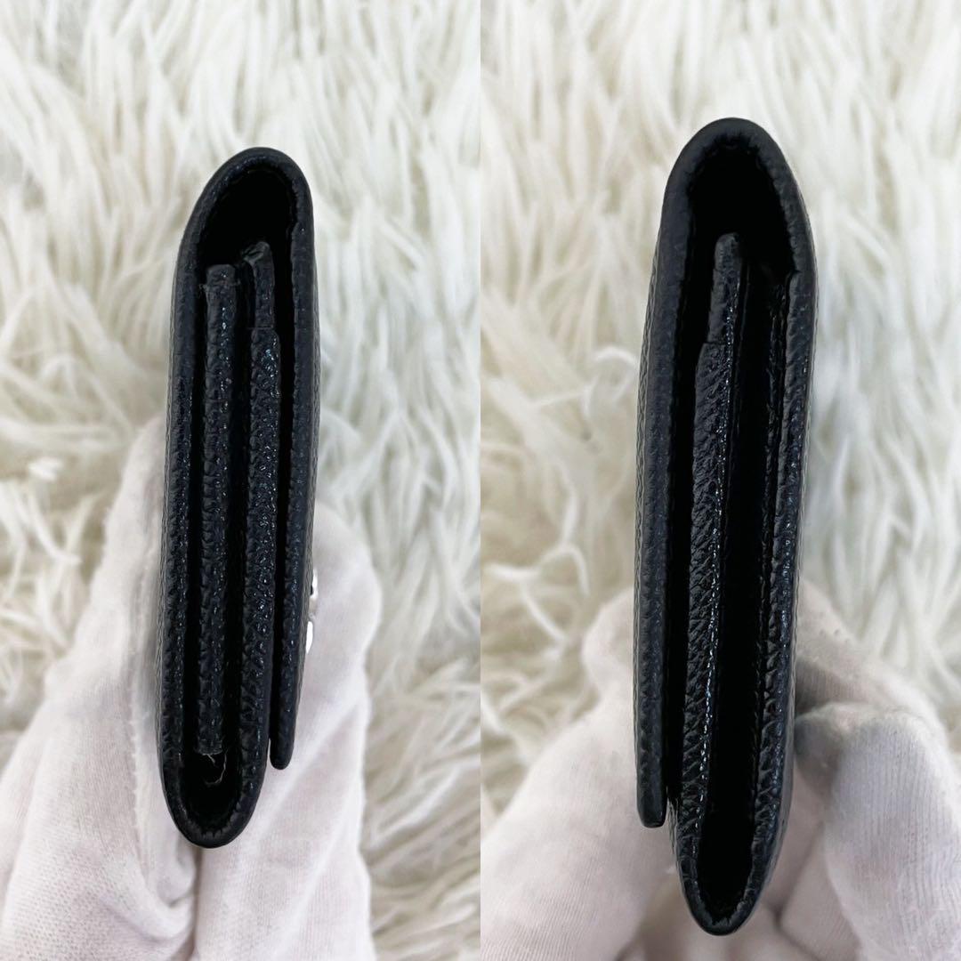 美品☆ブルガリ 名刺入れ ロゴクリップ ブラック シルバー レザー ビーゼロワン