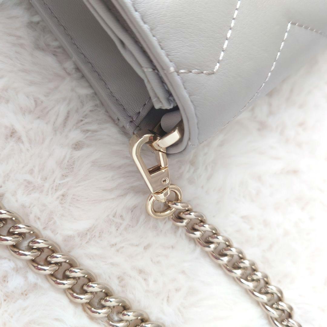 【美品】katespade　ケイトスペード　ショルダーチェーンウォレット　長財布