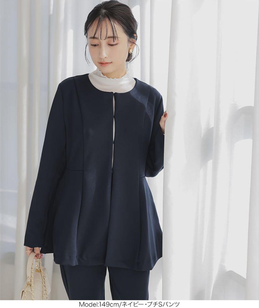 神戸レタス！ネイビー パンツスーツセレモニー用ネイビー低身長さん向け
