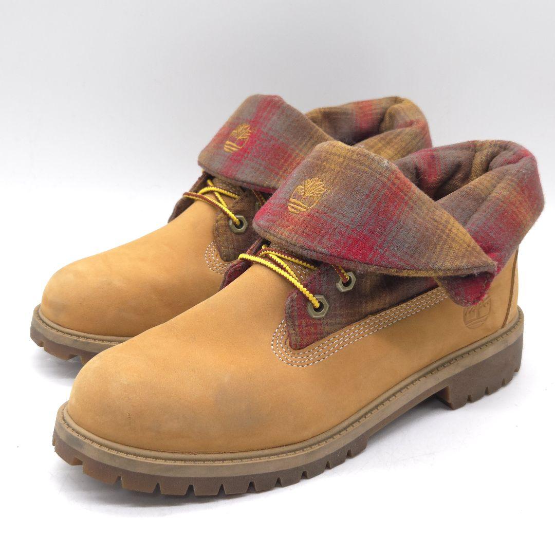 Timberland ティンバーランド ロールトップ レザー ブーツ 24.5