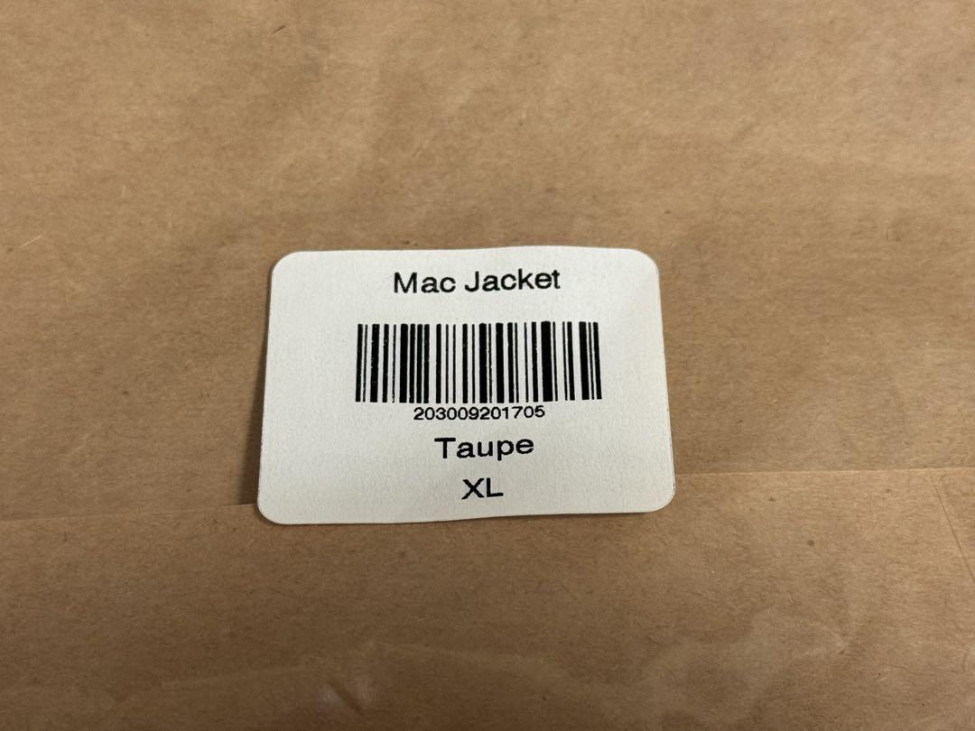 JJJJound Mac Jacket Taupe XL