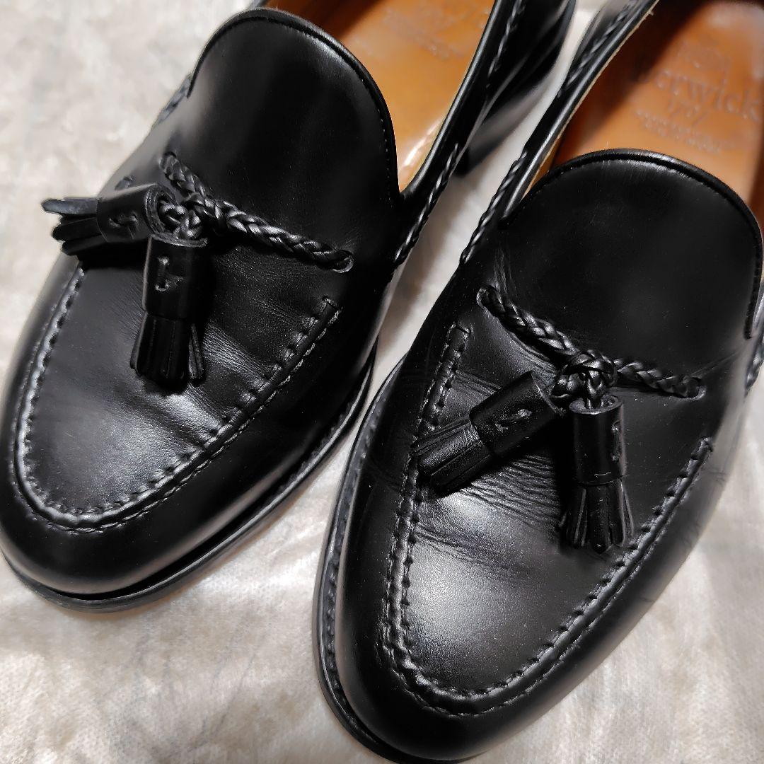 【Berwick】バーウィック タッセルローファー UK5.5(ブラック) 【Berwick】バーウィック タッセルローファー UK5.5(ブラック)