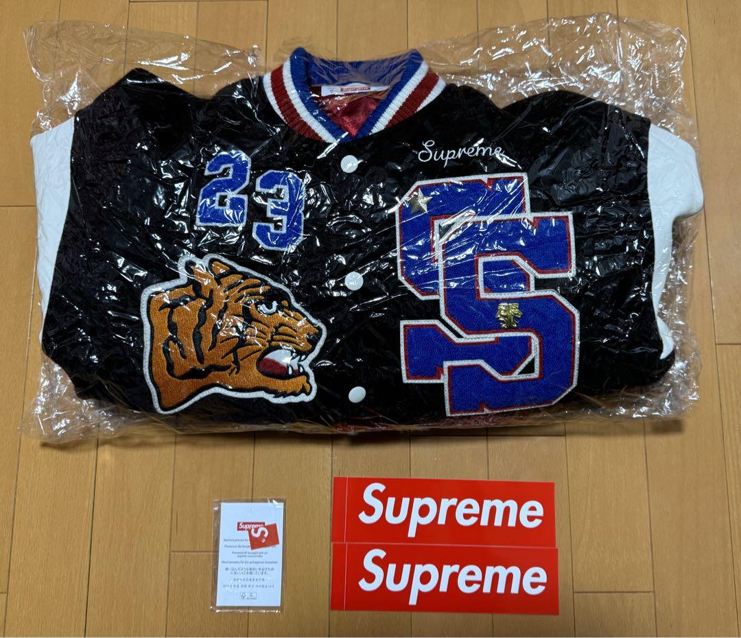 美品 Supreme Tiger Varsity Jacket スタジャン S