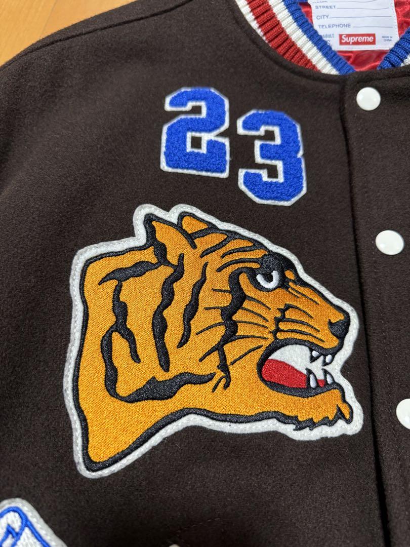 美品 Supreme Tiger Varsity Jacket スタジャン S