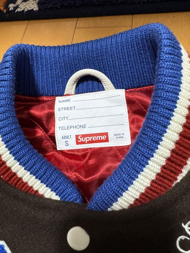美品 Supreme Tiger Varsity Jacket スタジャン S