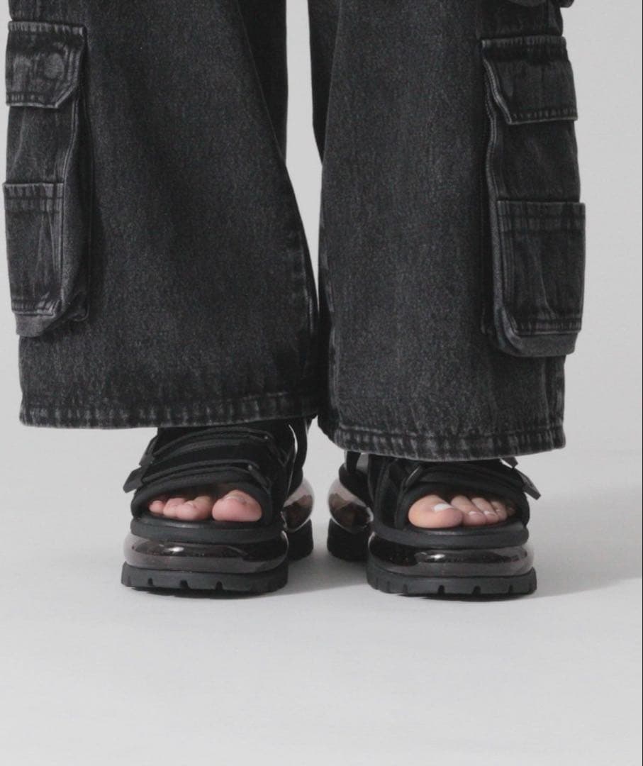 【CLEL】エアークッション ハイソールサンダルMサイズ
