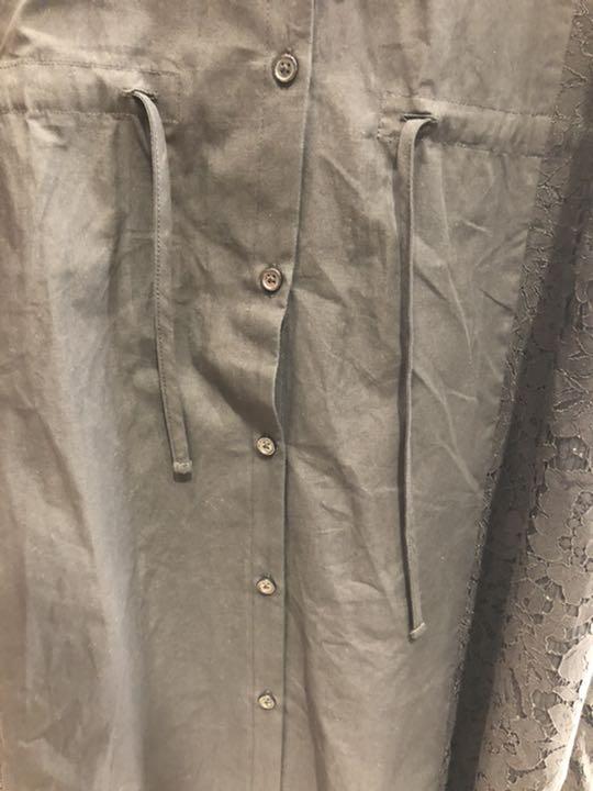 格安 scalar レース重ね蝶刺繍シャツワンピース黒Free size tbEpe-m98693036566 スカラー SALE正規品