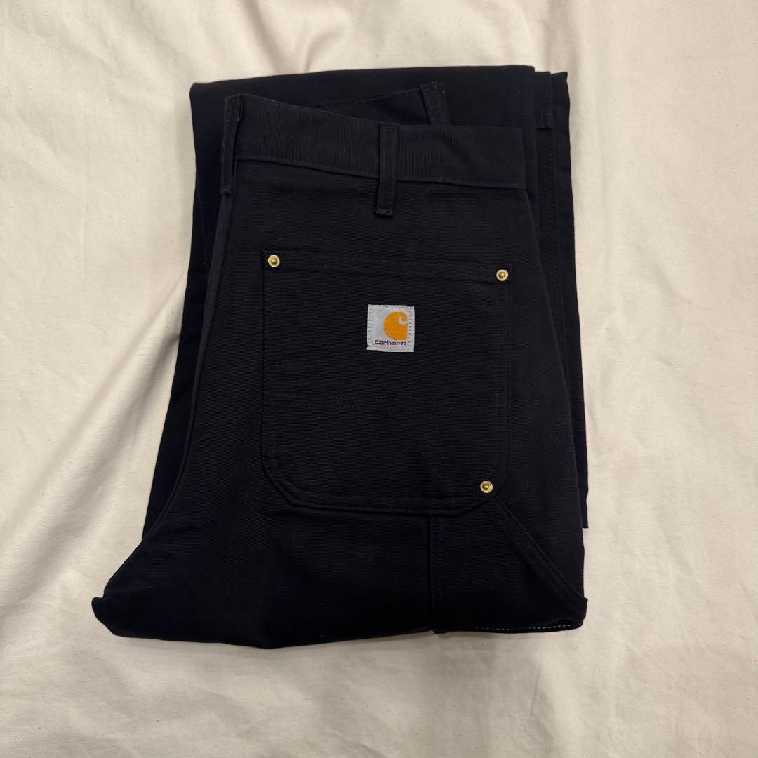 杉*野様 【アメリカ製】【デッドストック】Carharttダブルニー ブラック