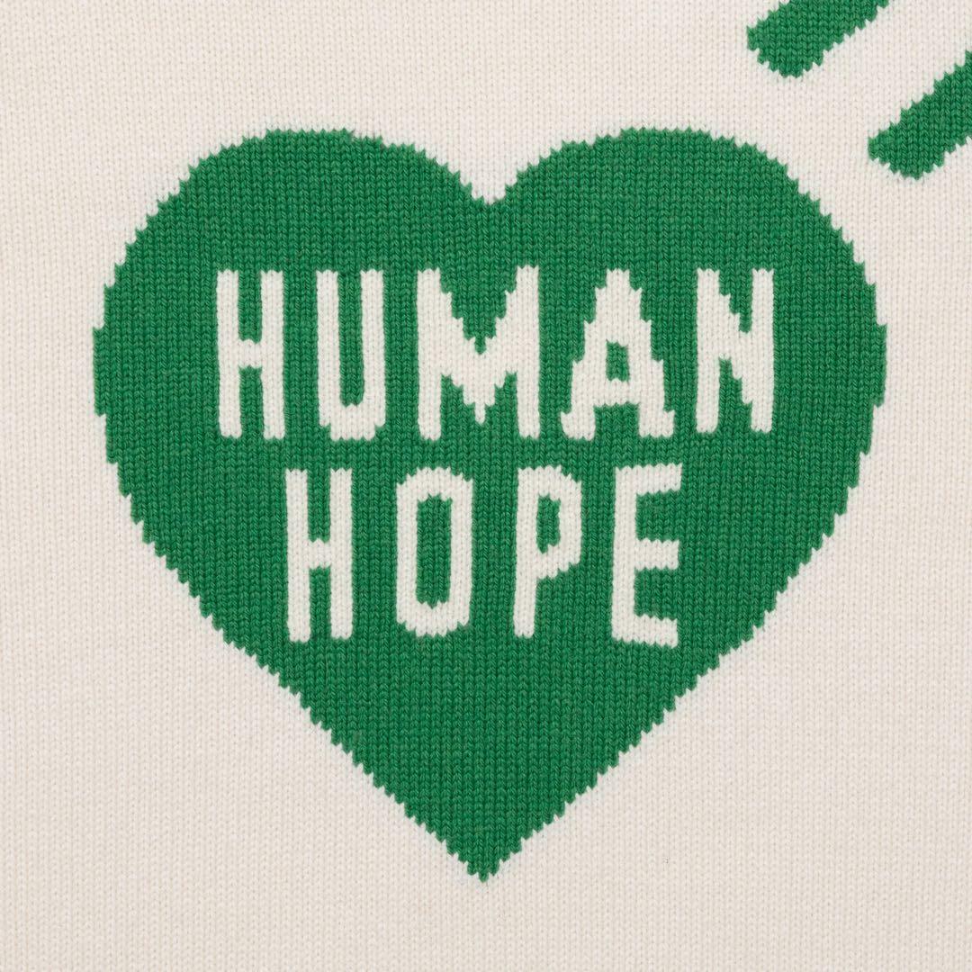 HUMAN HOPE HEART KNIT SWEATER HUMAN HOPE HEART KNIT SWEATER