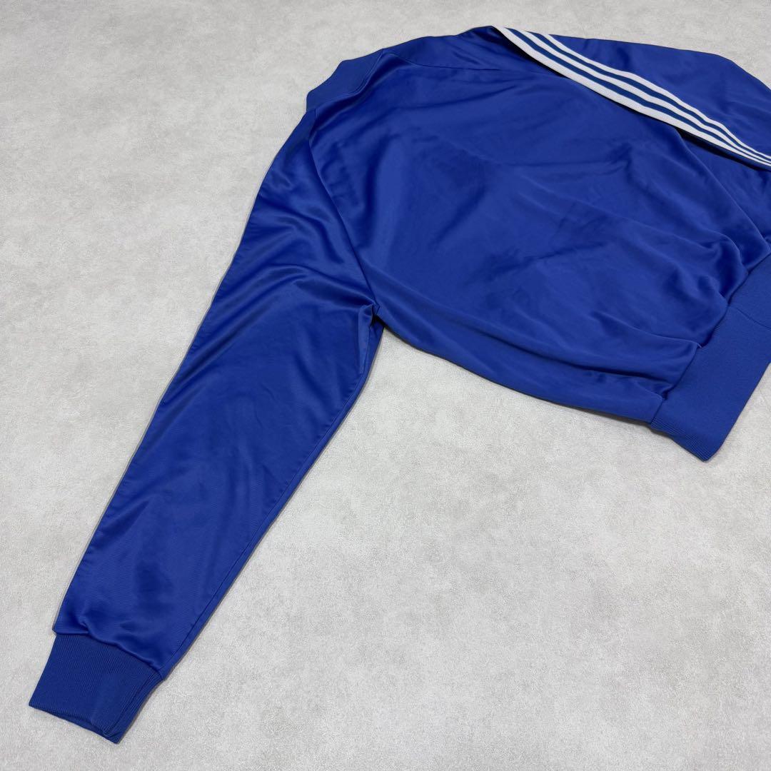 古着 80s アディダス ATP トラックジャケット ブルー ホワイト 青白 ⑭