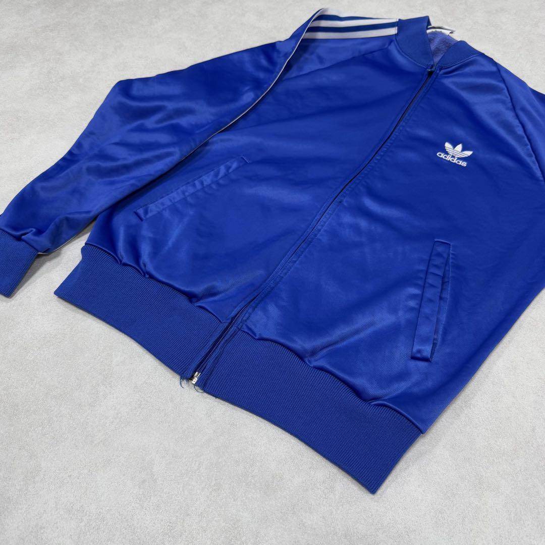 古着 80s アディダス ATP トラックジャケット ブルー ホワイト 青白 ⑭