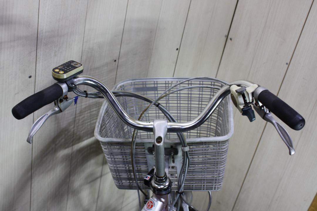 猫*様 電動自転車 シルバー 前カゴ付き 電動アシスト自転車 シルバー 前カゴ付き - メルカリ