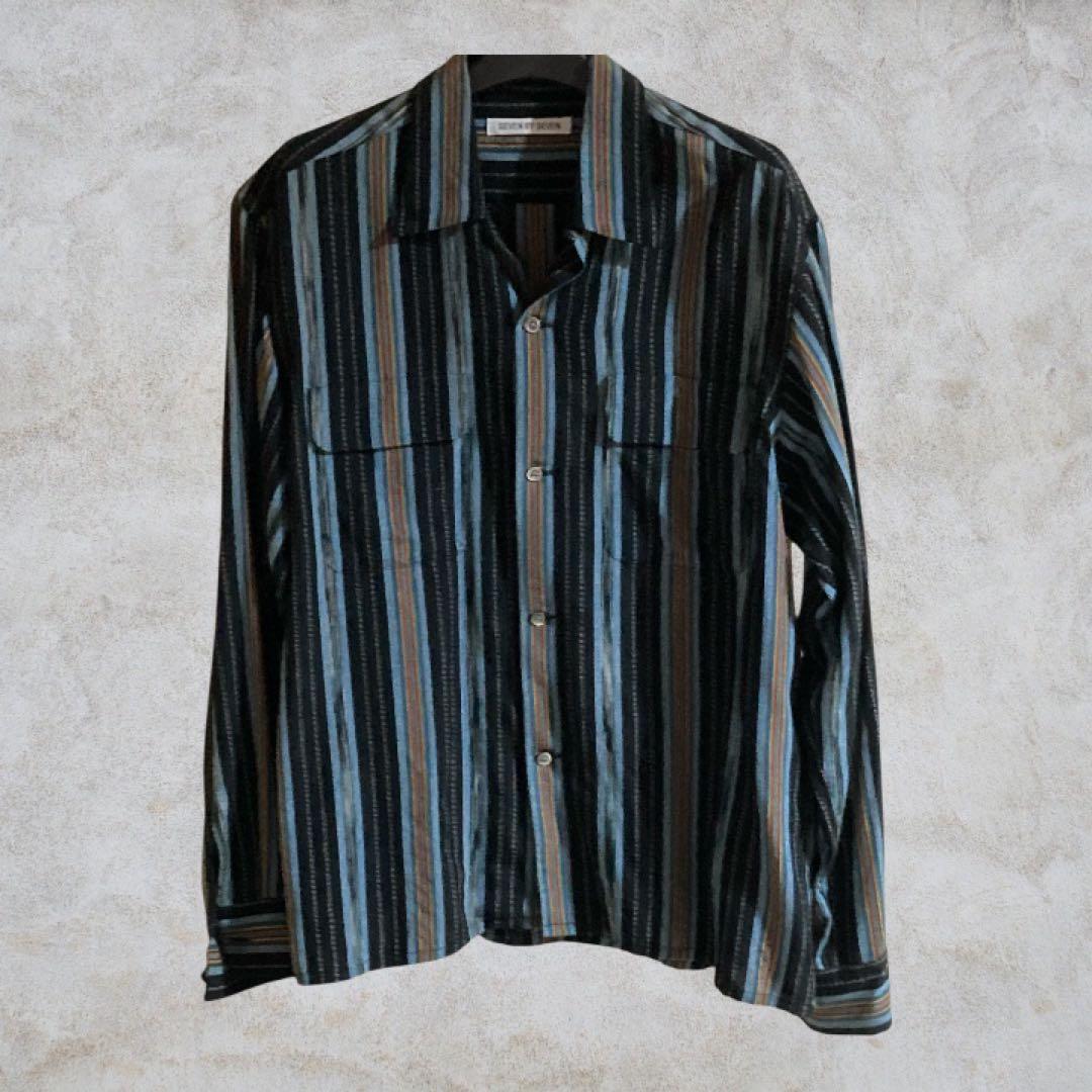 Seven by seven メキシカンストライプシャツ　Mトップス