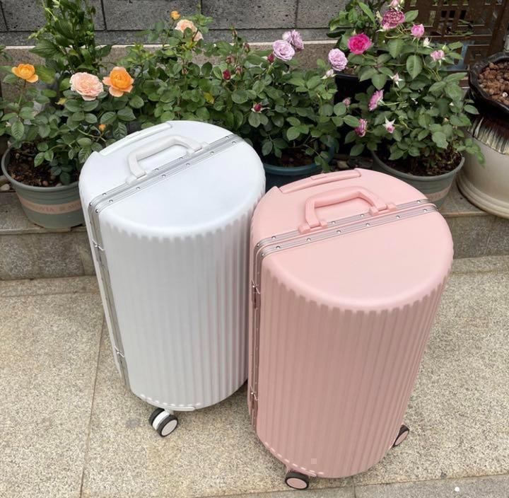 【2022年新作】スーツケース キャリーバッグ Mサイズ 36L 丸型 ピンク
