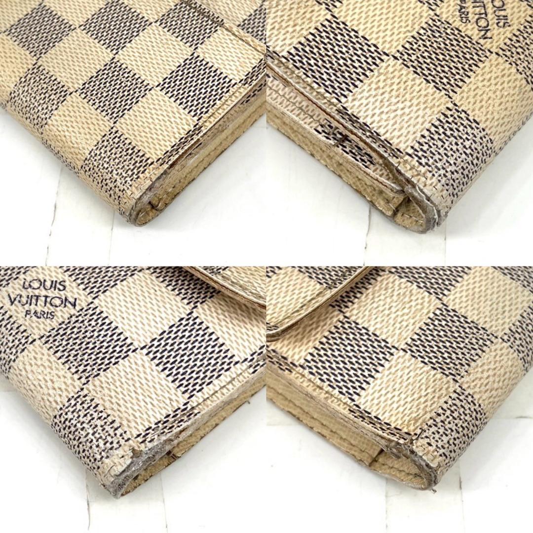 【良品】ルイヴィトン ダミエアズール インターナショナル 長財布 ホワイト 札入