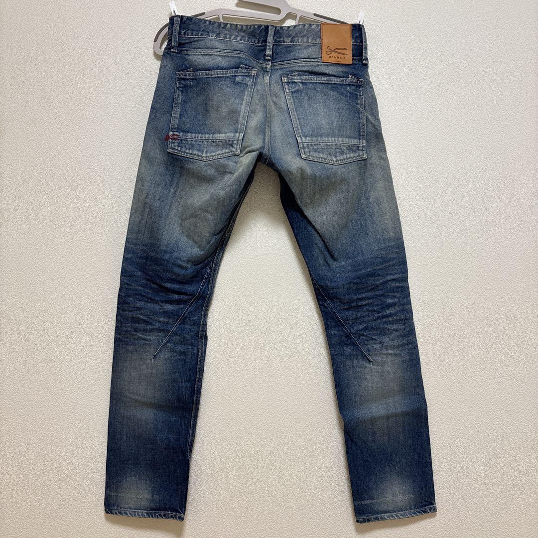 【限定美品】DENHAM ダークブルー ストレートデニム　中古品