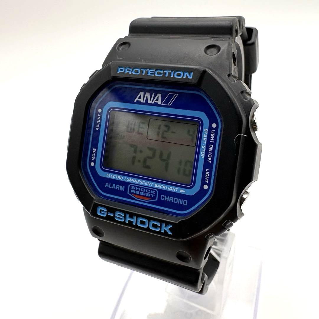 新しい 機内限定発売G-SHOCK ANA-DIGITAL ブラック/ブルー 時計