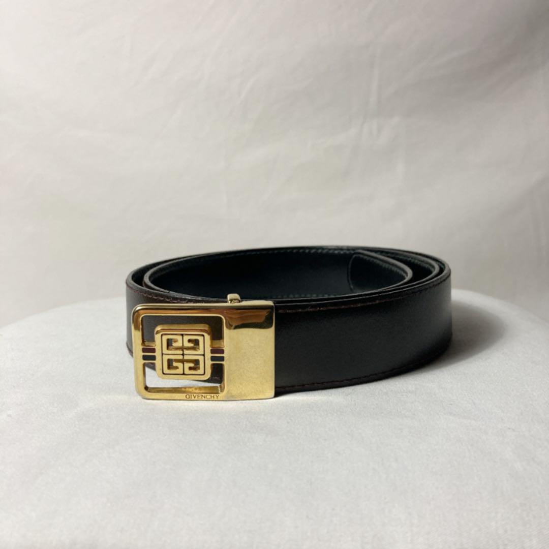 即納人気 GIVENCHY メンズ 金具 ロゴ 極美品 kzWMd-m98708697005 ジバンシー ベルト フォーマル 爆買い国産