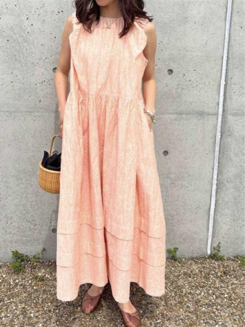 新品bow.a ボウエーLINEN WASHER ONE-PIECE