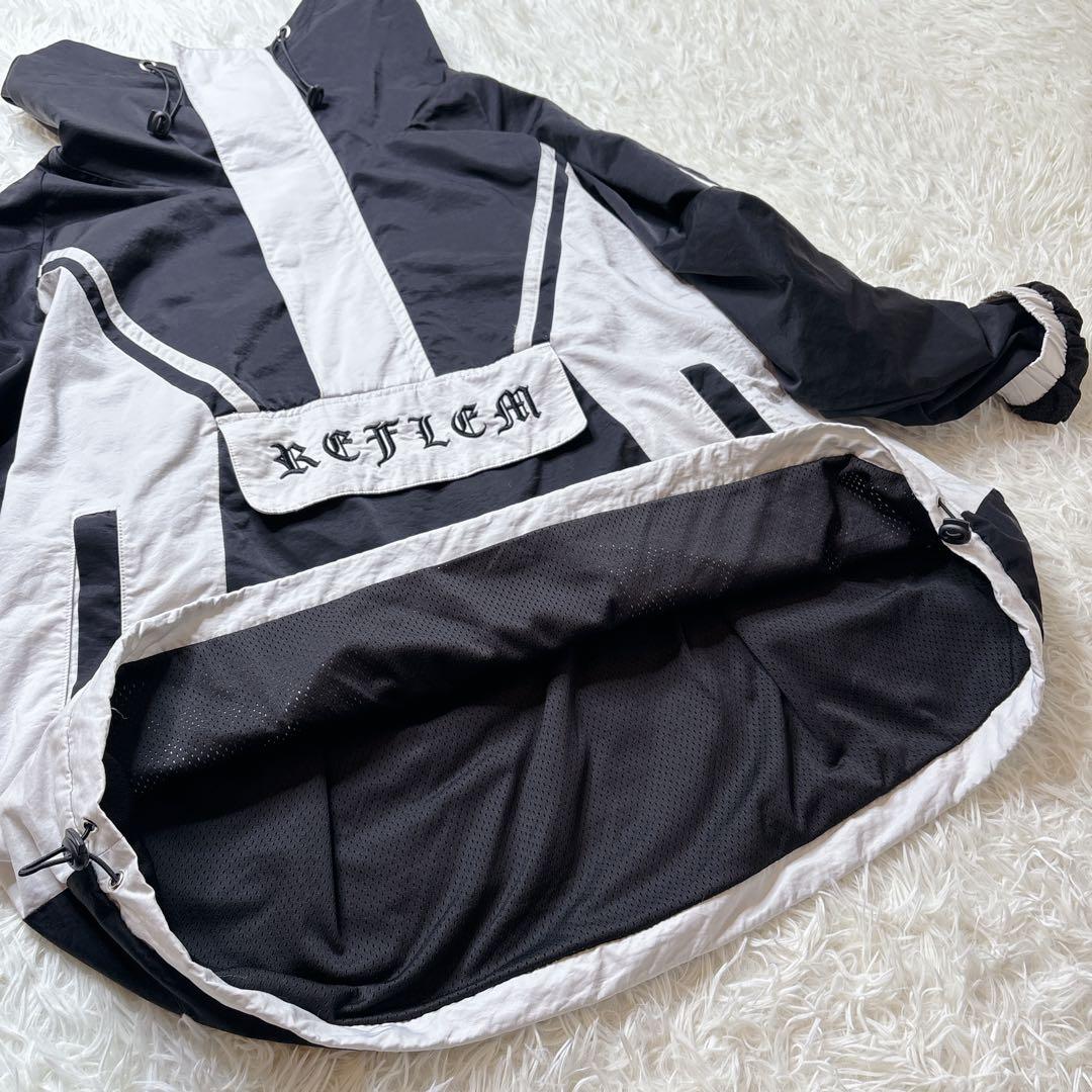 人気✨REFLEM レフレム BIG切替 アノラック パーカー ナイロン 地雷系 人気✨REFLEM レフレム BIG切替 アノラック パーカー ナイロン 地雷系
