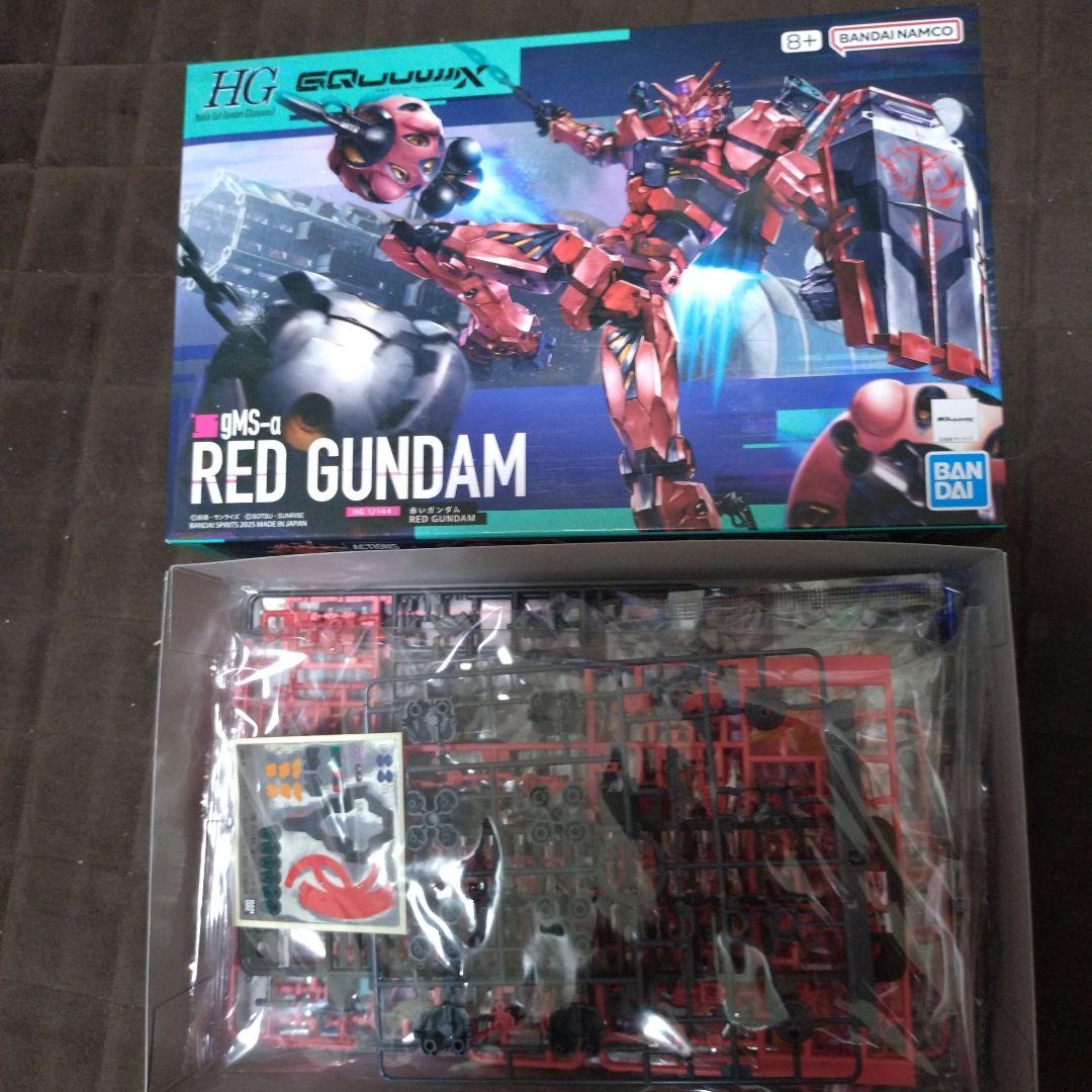 HG1/144ジークアクス & 赤いガンダム & アクションベース7 HG 1/144 ジークアクス、赤いガンダム、アクションベース7セット