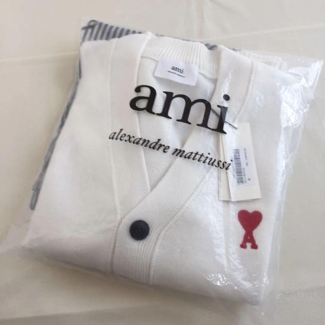新品未使用Amiparisアミパリス ホワイト ニットセーター カーディガンXL