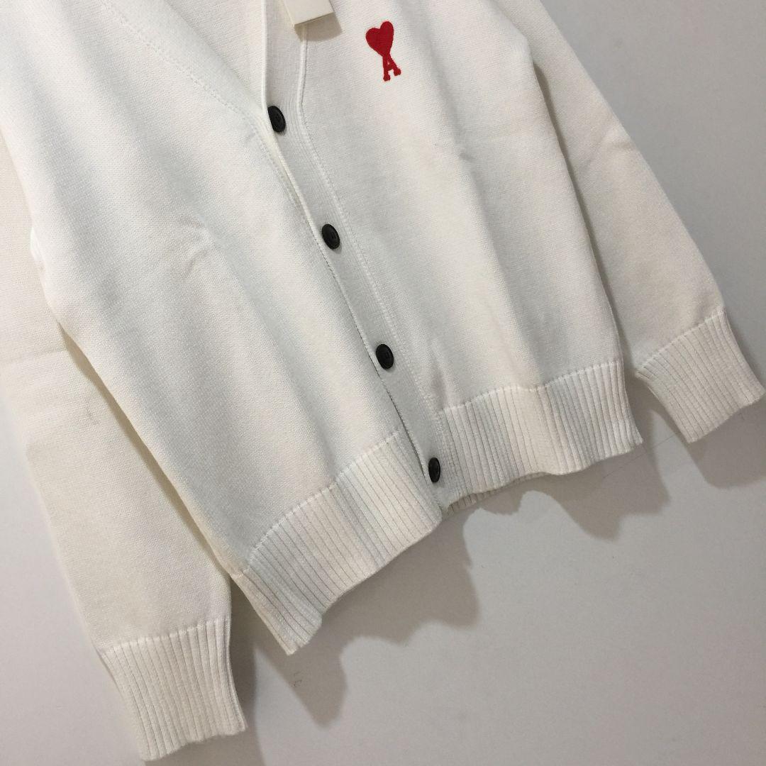 新品未使用Amiparisアミパリス ホワイト ニットセーター カーディガンXL