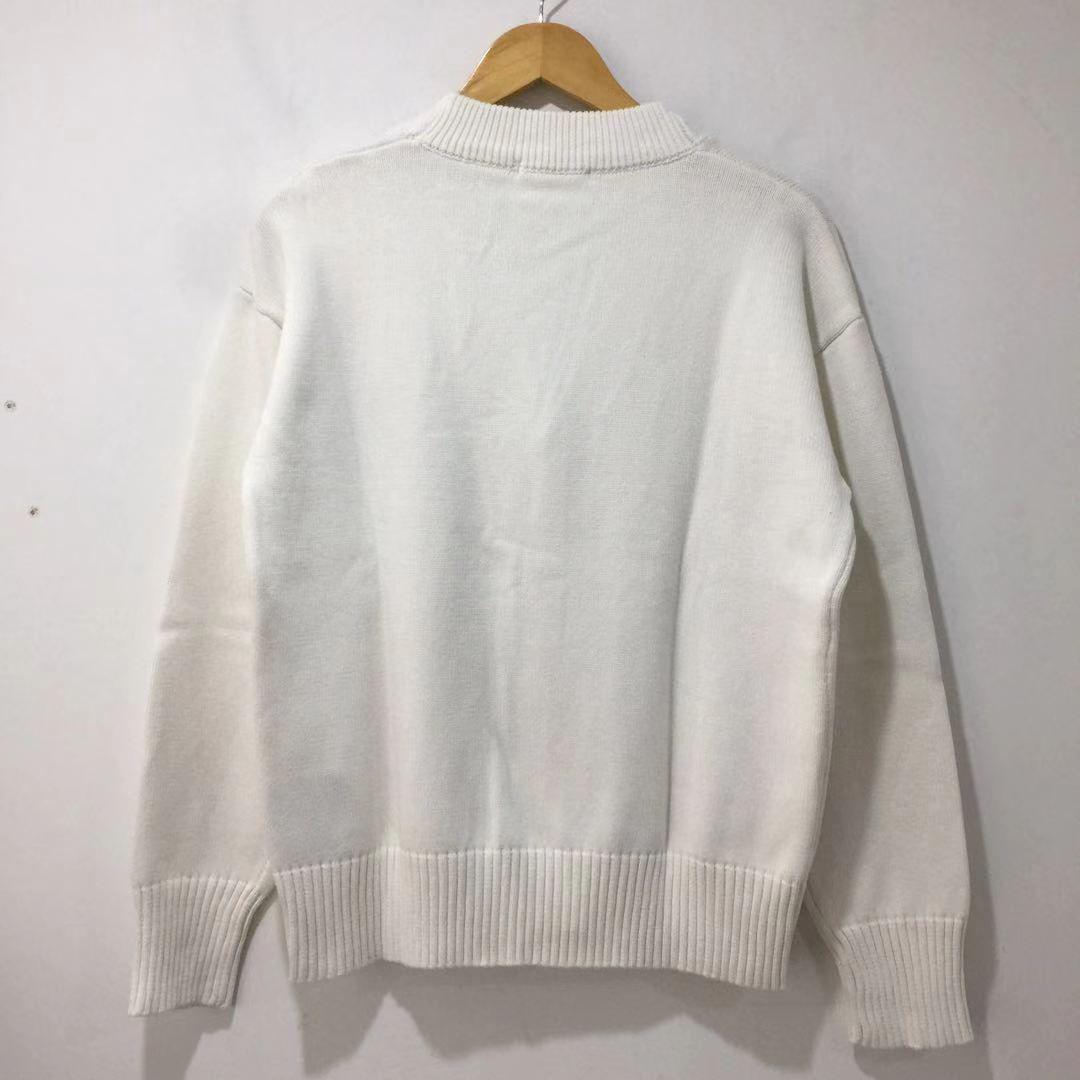 新品未使用Amiparisアミパリス ホワイト ニットセーター カーディガンXL