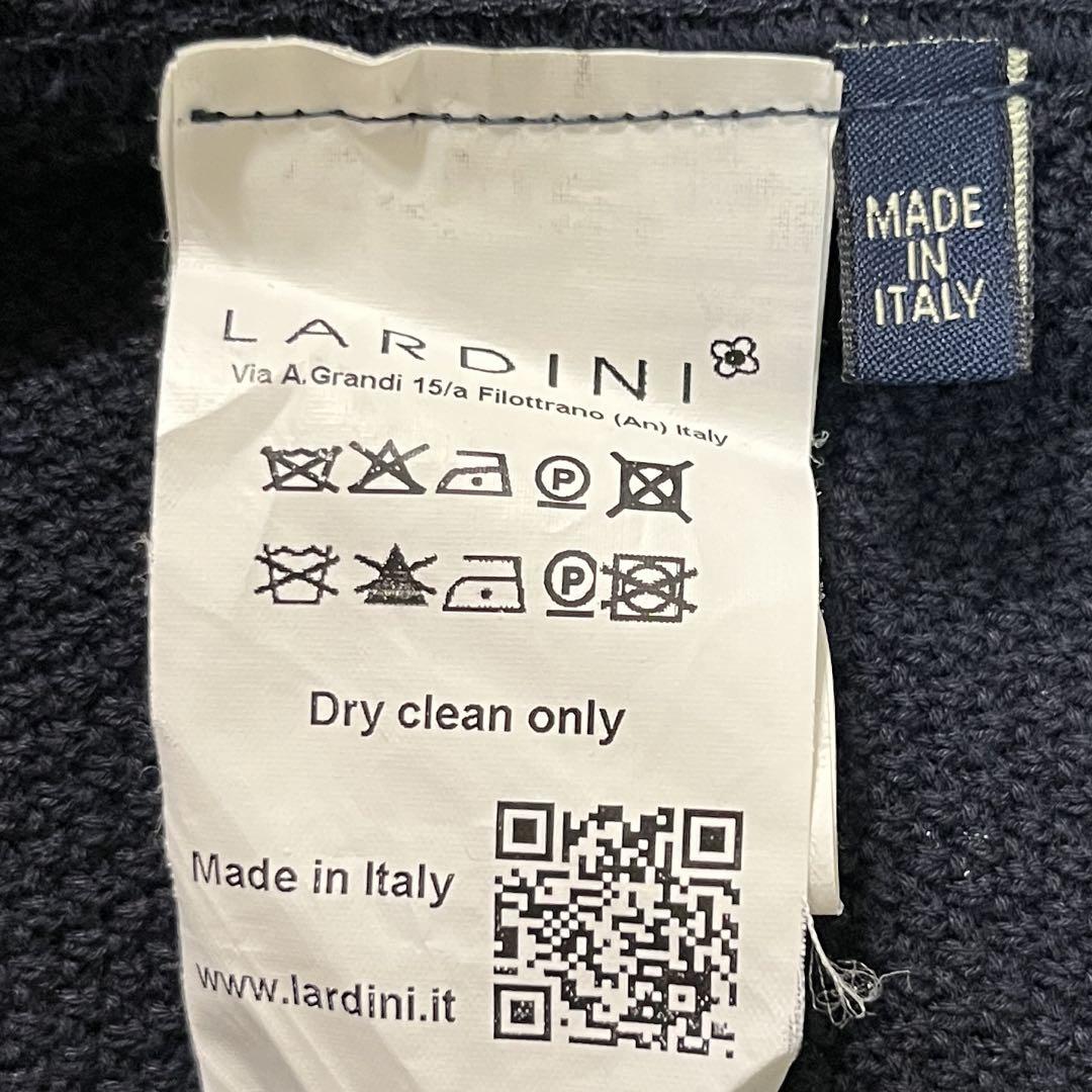 LARDINI ラルディーニ ニットジャケット ネイビー