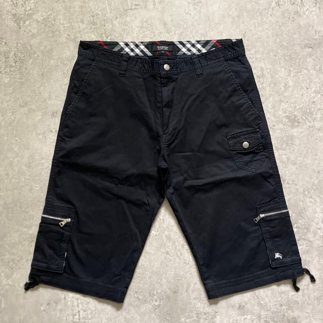 BURBERRY バーバリーブラックレーベル ハーフパンツ 76 ブラック 黒