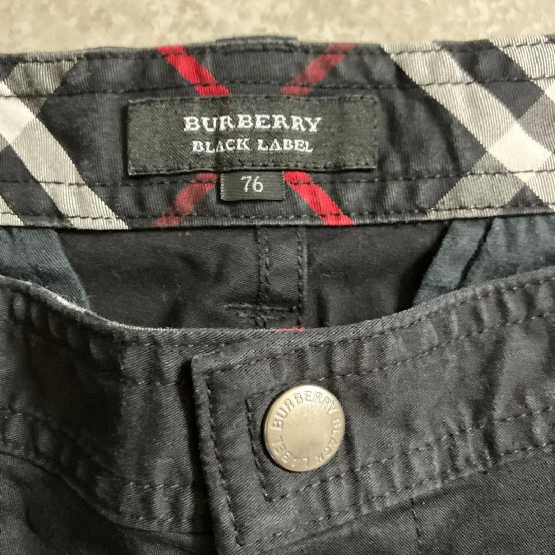 BURBERRY バーバリーブラックレーベル ハーフパンツ 76 ブラック 黒