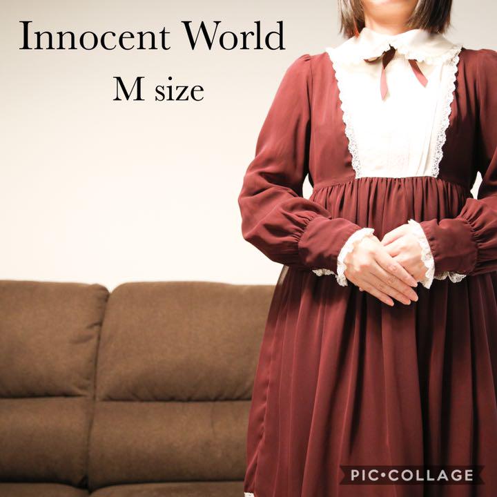 値下げ Innocent World ワンピース ワインレッド 12 メルカリ