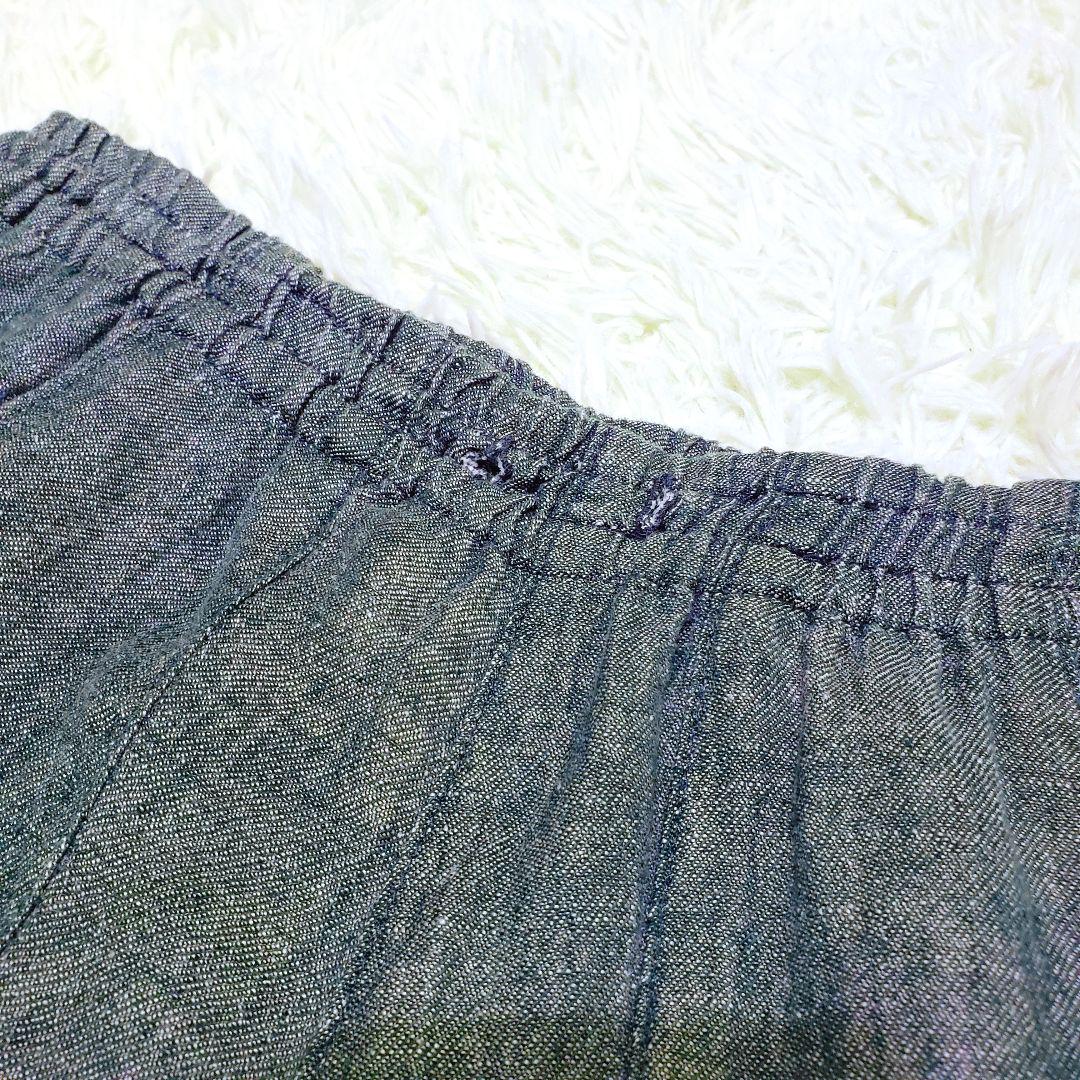 【美品】ニードルス Needles 麻 リネン混 バルーンパンツ グリーン