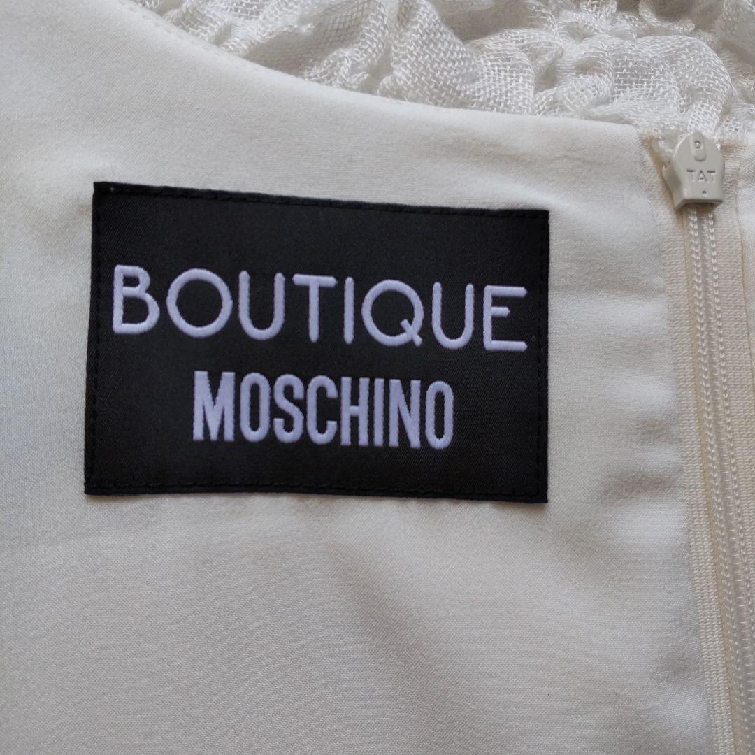 MOSCHINO アートプリント ノースリーブワンピース Мサイズ レア