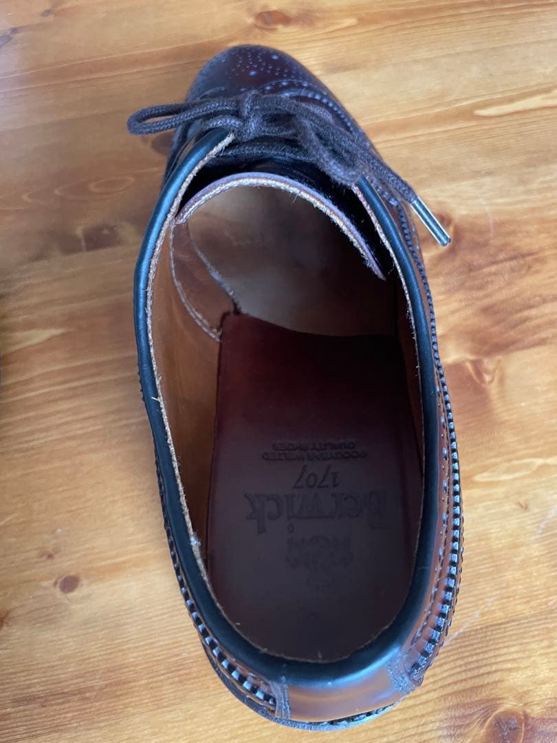 バーウィック ウィングチップ バーガンディ 【最終値下げ1万4千円引