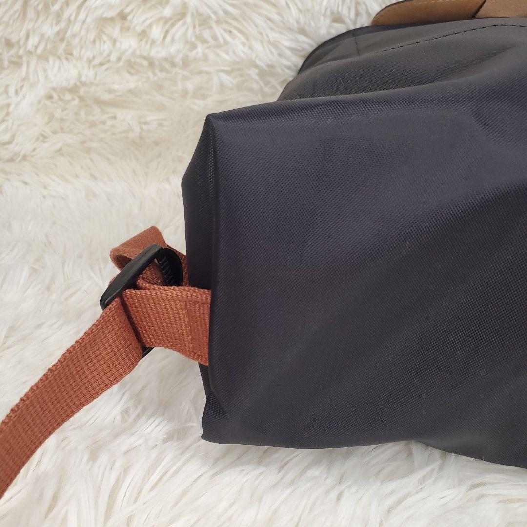 【未使用級】ロンシャン プリアージュ リュック ナイロン レザー 黒 【未使用級】ロンシャン プリアージュ リュック ナイロン レザー 黒