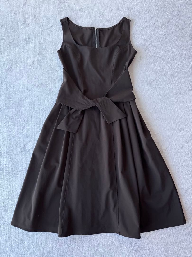 foxey new york フォクシーニューヨーク ワンピース 茶色S・FOXEY NEW YORK