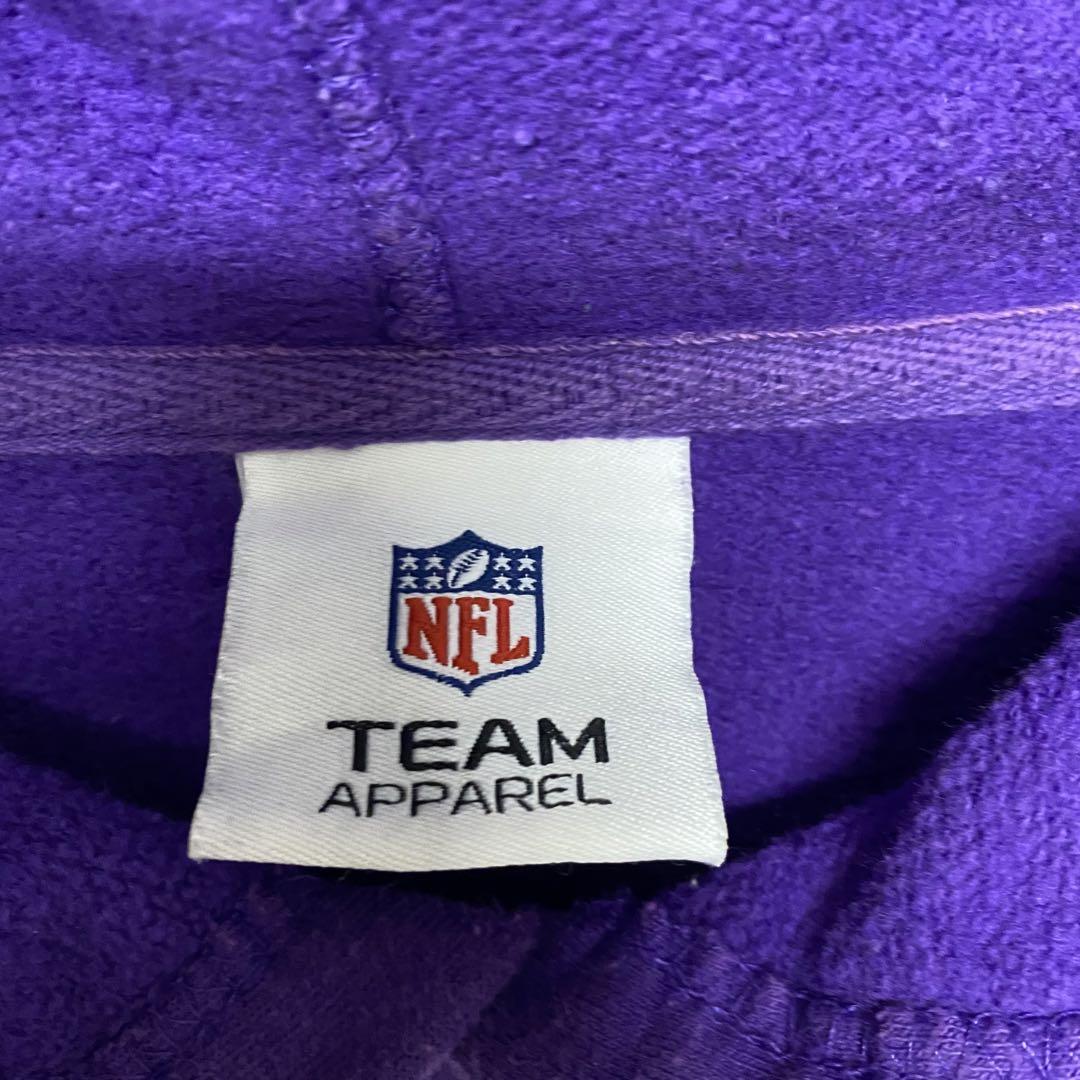 レア90s《NFL》バイキングス刺繍スウェットパーカー メンズ2XL