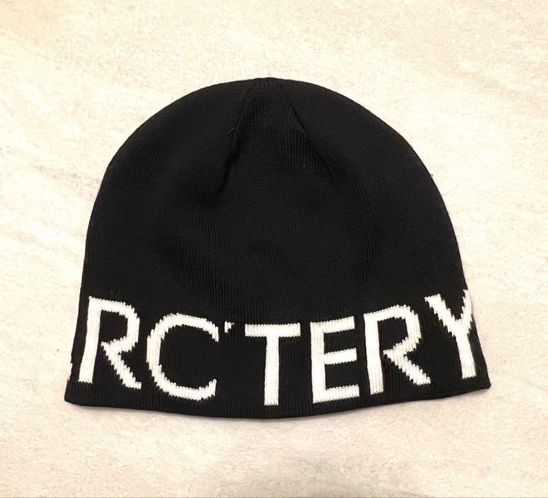 【楽ギフ_のし宛書】 新品 未使用 試着のみ】ARCTERYX ニット帽 黒 - 帽子送料 無料 スキー・スノーボードアクセサリー