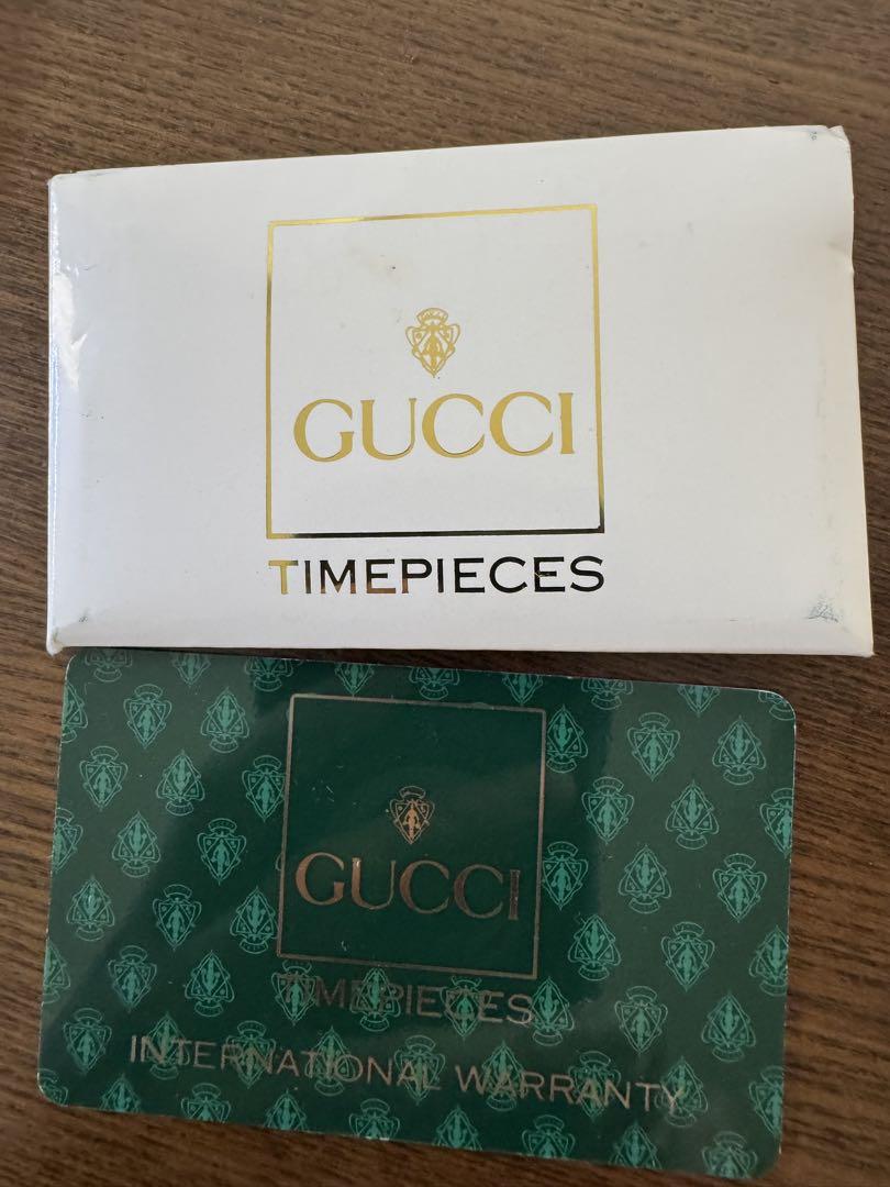 GUCCI カラフルバンド付き時計　電池交換必要
